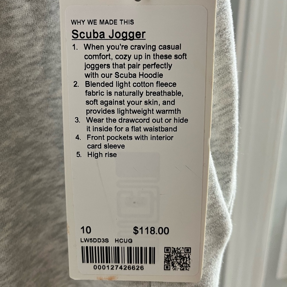 LuluLemon Scuba Jogger brand new with tags size 10 women